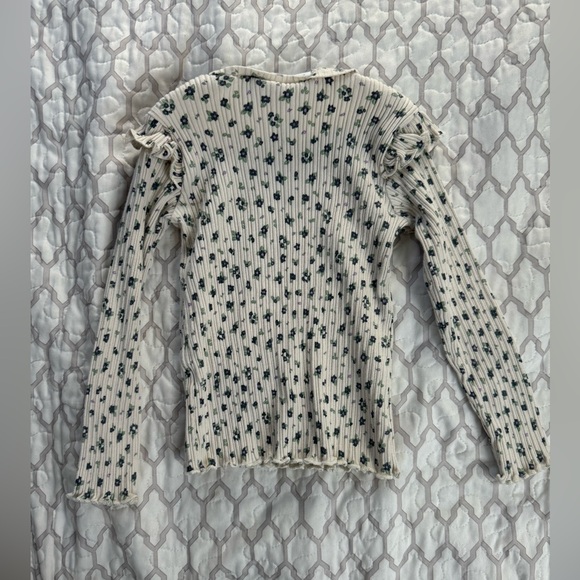 Zara Ribbed Floral Top - Picture 3 of 8